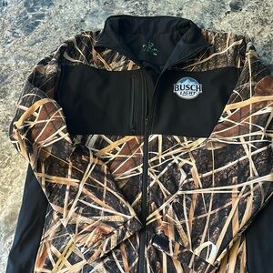 Busch Light Woodland Camo Medium Weight Jacket